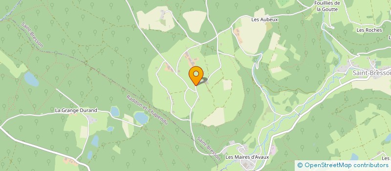 localisation de l'entreprise GAEC DES MAUDRUTS à SAINT-BRESSON