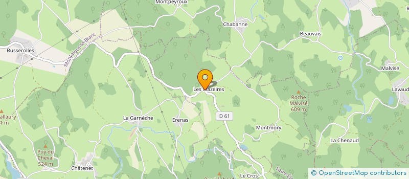 localisation de l'entreprise GAEC DES MAZEIRES à SAINT-ELOI