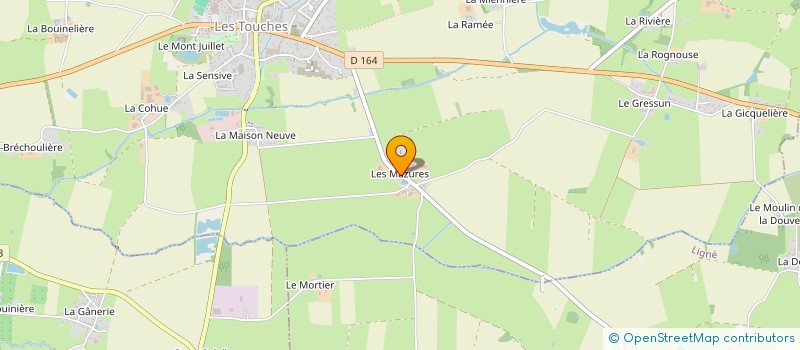 localisation de l'entreprise GAEC DES MAZURES à LES TOUCHES