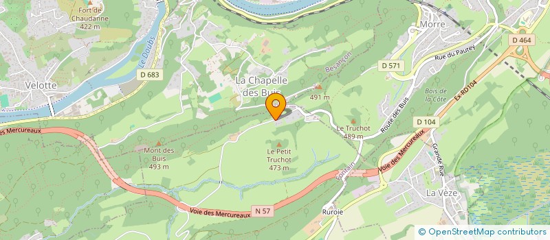 localisation de l'entreprise GAEC DES MERCUREAUX à FONTAIN