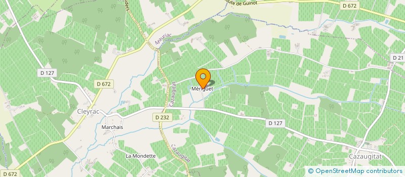 localisation de l'entreprise GAEC DES MERIGUETS  CAZAUGITAT