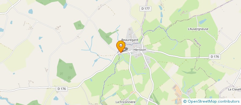 localisation de l'entreprise GAEC DES MERVEILLES à POUGNE-HERISSON
