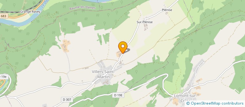 localisation de l'entreprise GAEC DES MESANGES à VILLERS-SAINT-MARTIN