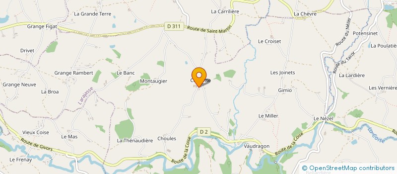 localisation de l'entreprise GAEC DES MESANGES  LARAJASSE
