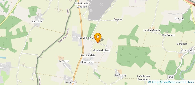 localisation de l'entreprise GAEC DES METAIRIES DU FOZO à HERBIGNAC