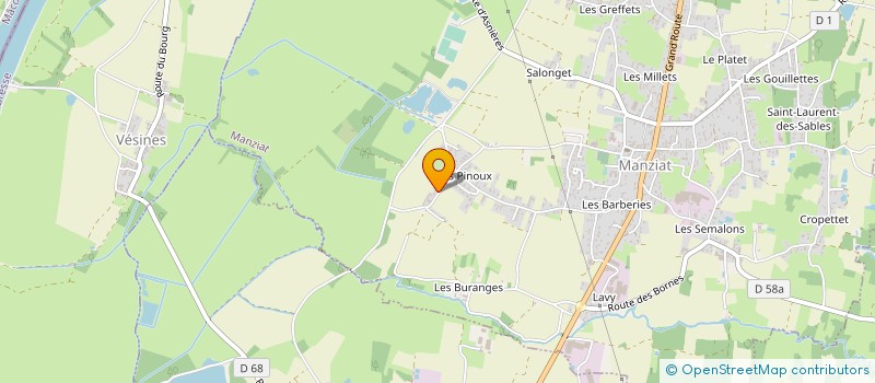 localisation de l'entreprise GAEC DES MILLETS à MANZIAT