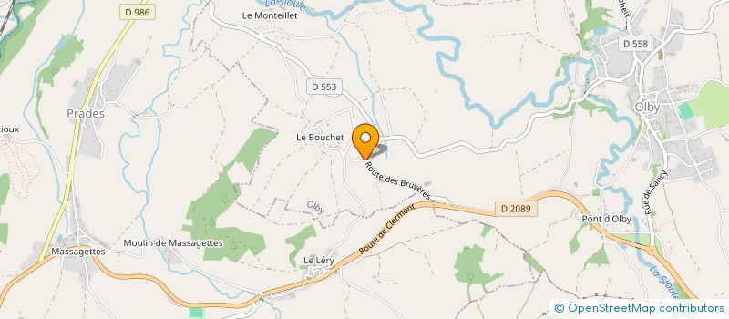 localisation de l'entreprise GAEC DES MIMOSAS à OLBY