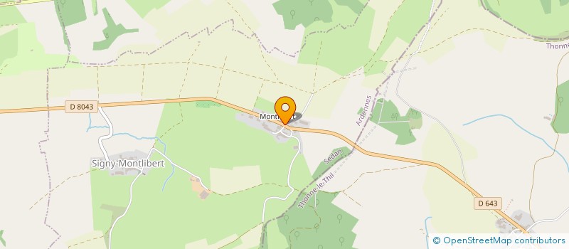 localisation de l'entreprise GAEC DES MINIERES  SIGNY-MONTLIBERT