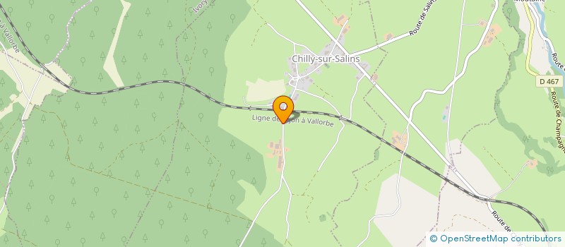 localisation de l'entreprise GAEC DES MOIDONS à CHILLY-SUR-SALINS