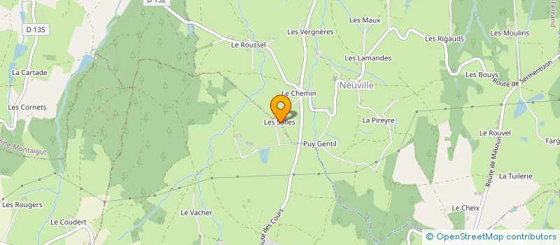 localisation de l'entreprise GAEC DES MONTAGINES à BONGHEAT
