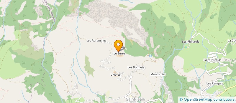 localisation de l'entreprise GAEC DES MONTAGNETTES  SAINT-JEAN-SAINT-NICOLAS