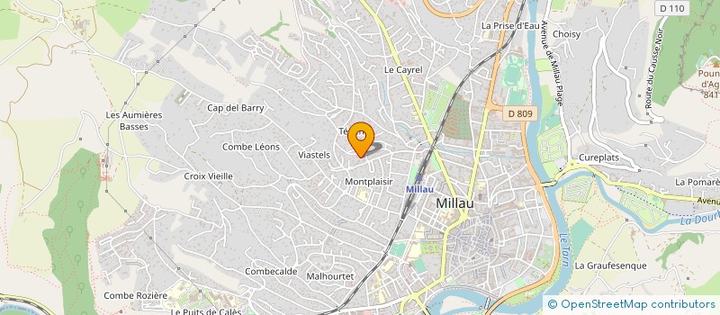 localisation de l'entreprise GAEC DES MONTS  MILLAU