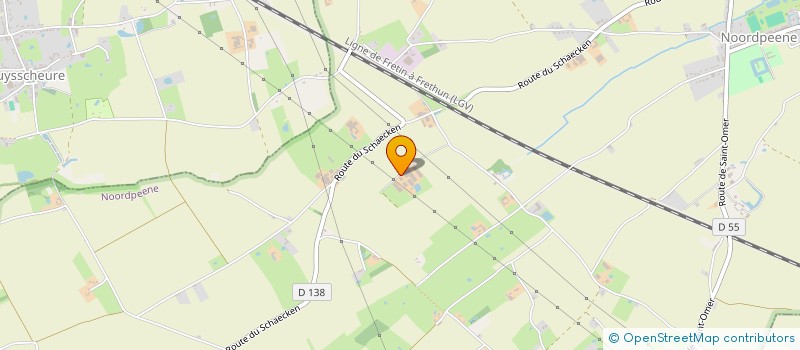 localisation de l'entreprise GAEC DES MONTS DE FLANDRE  NOORDPEENE