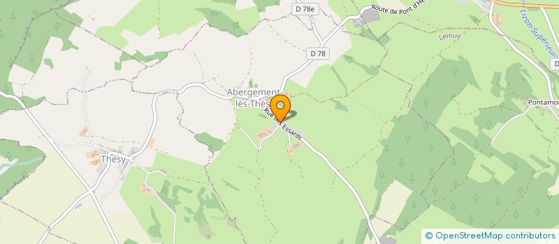 localisation de l'entreprise GAEC DES MONTS DE SALINS  ABERGEMENT-LES-THESY