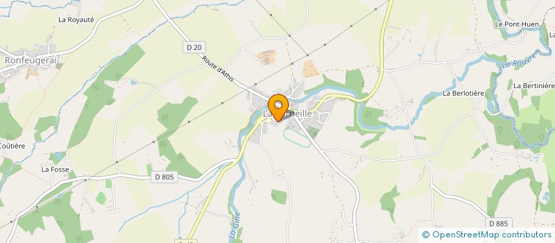 localisation de l'entreprise GAEC DES MORLIERES à ATHIS-VAL DE ROUVRE