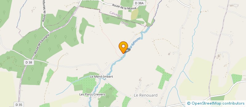 localisation de l'entreprise GAEC DES MOULINS FLEURY à NEUVILLE-SUR-TOUQUES