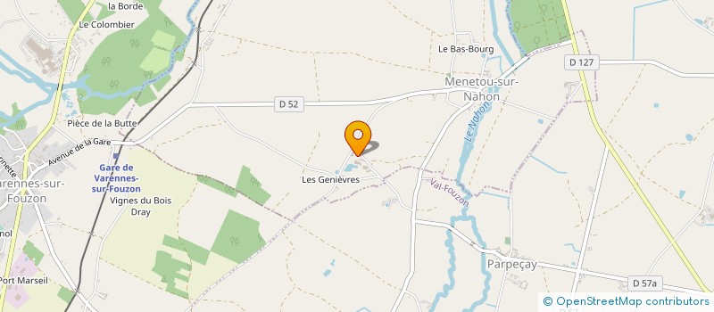 localisation de l'entreprise GAEC DES MUSSIERS à MENETOU-SUR-NAHON
