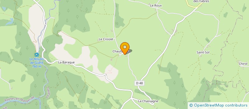 localisation de l'entreprise GAEC DES MYOSOTIS à CHALIERS
