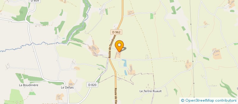 localisation de l'entreprise GAEC DES MYOSOTIS à SAINT-BOMER-LES-FORGES