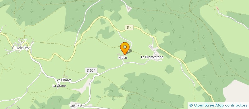 localisation de l'entreprise GAEC DES MYRTILLES à CLAVIERES