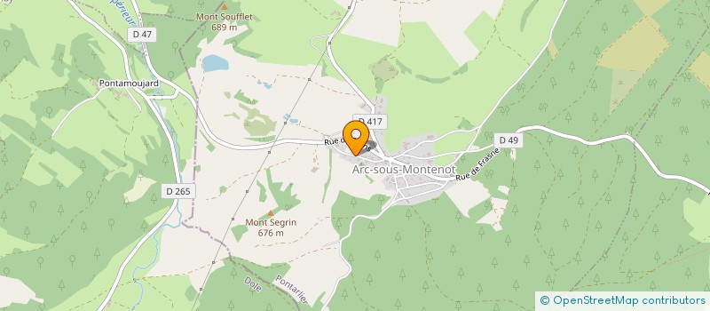 localisation de l'entreprise GAEC DES NARBAUD  VILLENEUVE-D'AMONT