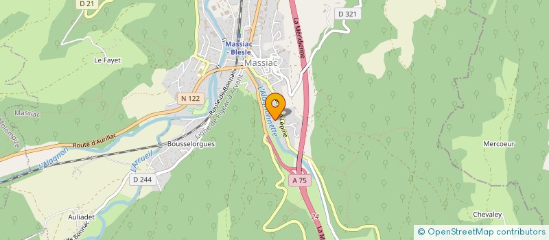 localisation de l'entreprise GAEC DES NARCISSES VERDIER à LAURIE