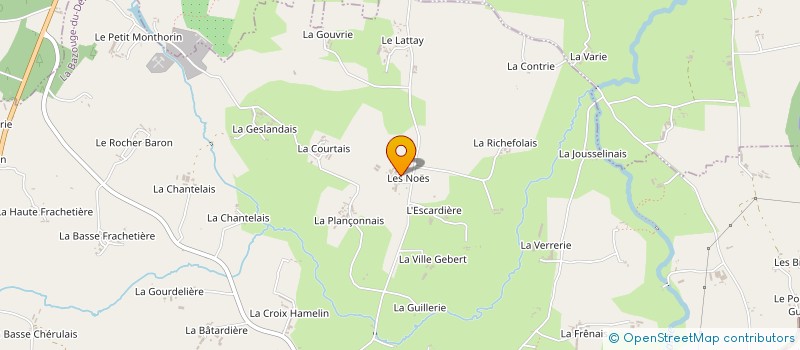localisation de l'entreprise GAEC DES NOES à LA BAZOUGE DU DESERT