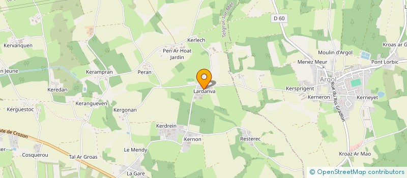localisation de l'entreprise GAEC DES NOISETIERS à TELGRUC-SUR-MER