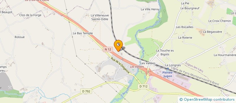 localisation de l'entreprise GAEC DES NORMANDES à PLENEE-JUGON