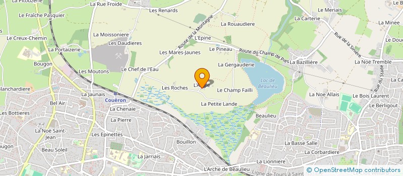 localisation de l'entreprise GAEC DES OEUFS AU LAIT à COUERON
