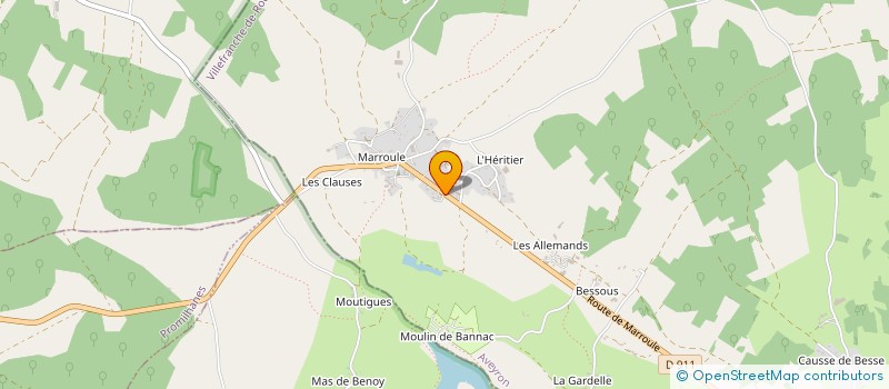 localisation de l'entreprise GAEC DES OLIVIERS  MARTIEL