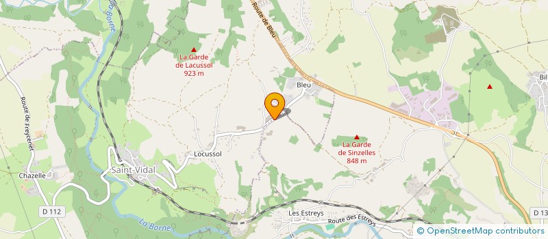 localisation de l'entreprise GAEC DES ORCHIDEES à SAINT-VIDAL
