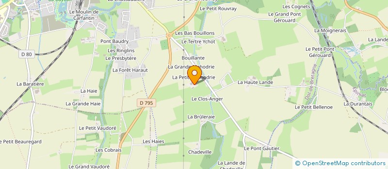 localisation de l'entreprise GAEC DES ORGERIES à DOL DE BRETAGNE