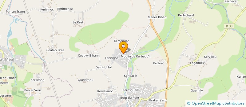 localisation de l'entreprise GAEC DES ORMES à PLABENNEC