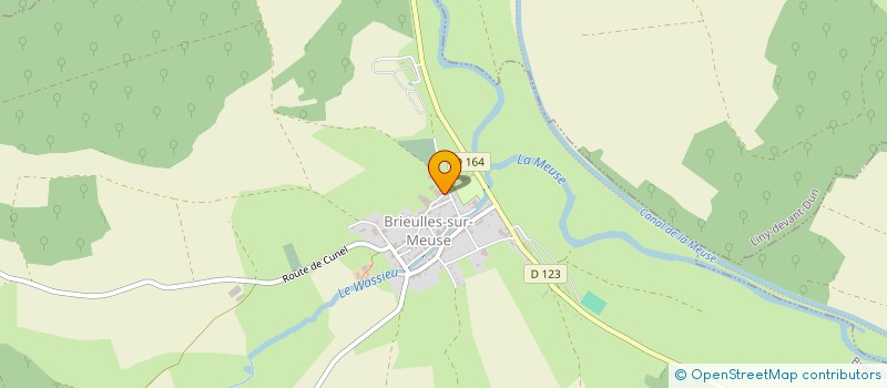 localisation de l'entreprise GAEC DES OSIERS à BRIEULLES-SUR-MEUSE