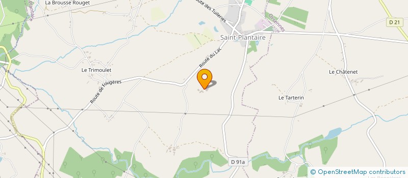 localisation de l'entreprise GAEC DES OSSONS à SAINT-PLANTAIRE