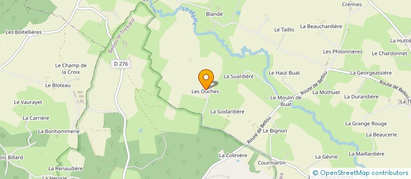 localisation de l'entreprise GAEC DES OUCHES à SAINT-GERMAIN-DE-LA-COUDRE