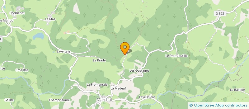 localisation de l'entreprise GAEC DES OUSTAGES à CHAMPS TARENTAINE MARCHAL