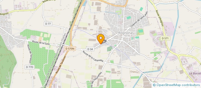 localisation de l'entreprise GAEC DES PANUNETTES  ROGNONAS