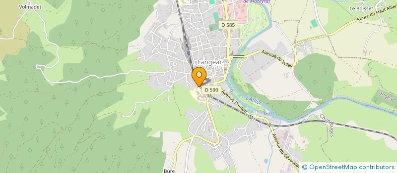 localisation de l'entreprise GAEC DES PAONS  MAZEYRAT-D'ALLIER