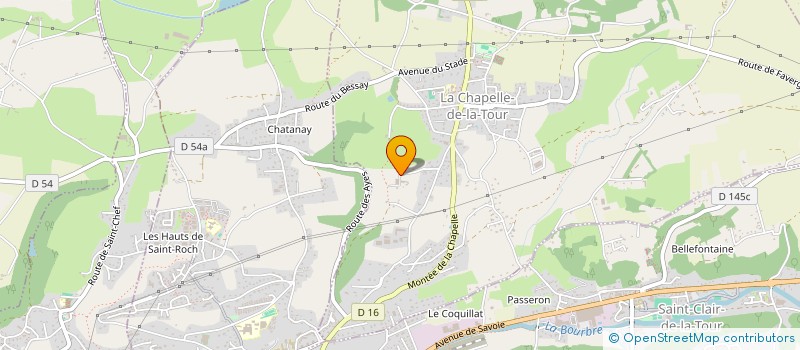 localisation de l'entreprise GAEC DES PATURAGES  LA CHAPELLE-DE-LA-TOUR