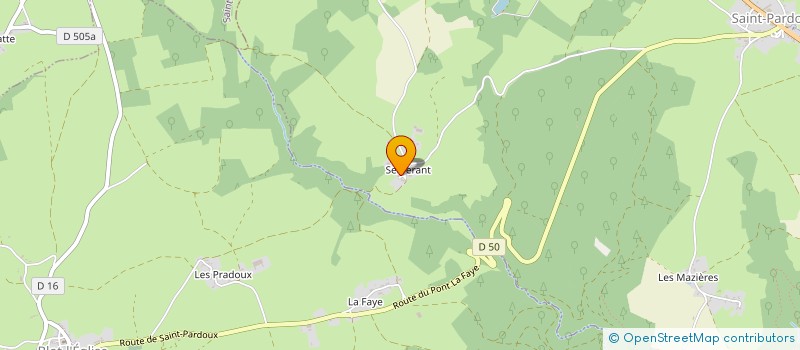 localisation de l'entreprise GAEC DES PATUREAUX  SAINT-PARDOUX