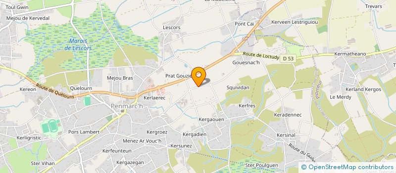 localisation de l'entreprise GAEC DES PATURES OUBLIEES  SAINT-JEAN-TROLIMON