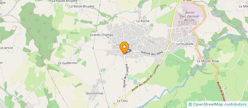 localisation de l'entreprise GAEC DES PEPINIERES GROMOLARD à MESSIMY