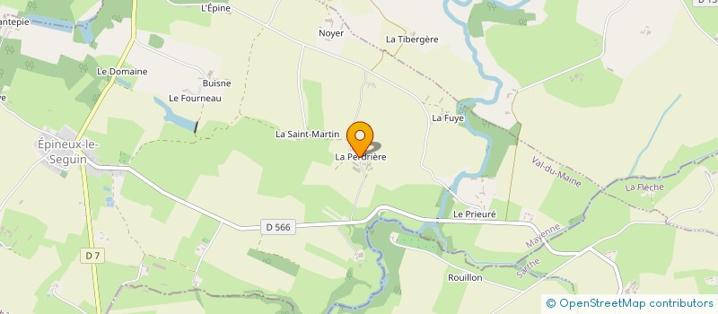 localisation de l'entreprise GAEC DES PERDRIERES à VAL-DU-MAINE