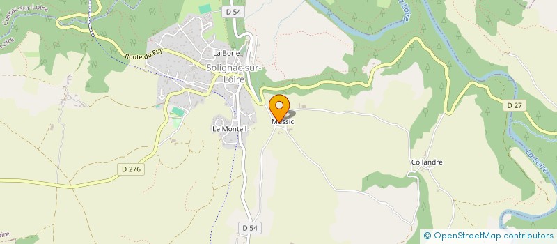 localisation de l'entreprise GAEC DES PERLETTES à SOLIGNAC-SUR-LOIRE