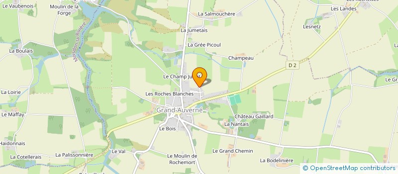 localisation de l'entreprise GAEC DES PERRONS à GRAND-AUVERNE