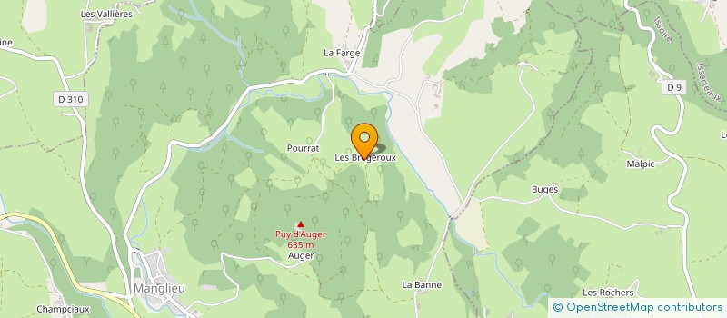 localisation de l'entreprise GAEC DES PESLIERES à MANGLIEU