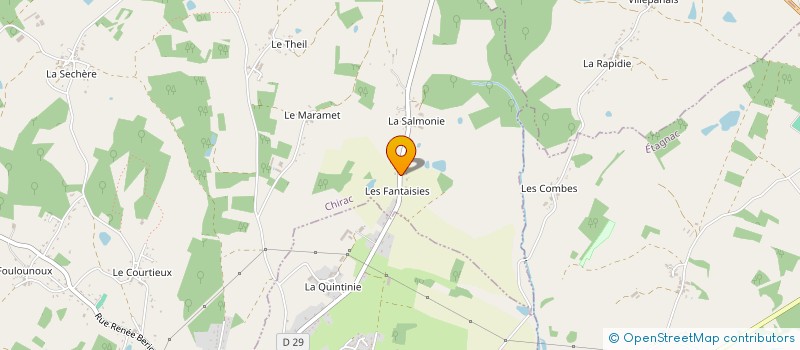 localisation de l'entreprise GAEC DES PETITES FANTAISIES à CHABANAIS