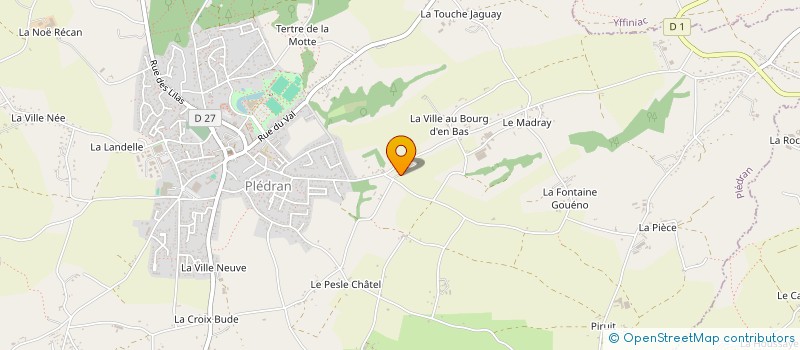 localisation de l'entreprise GAEC DES PETITES MARES à PLEDRAN